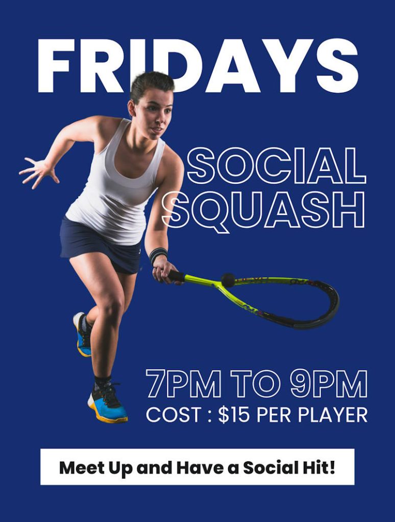 Social Squash flyer