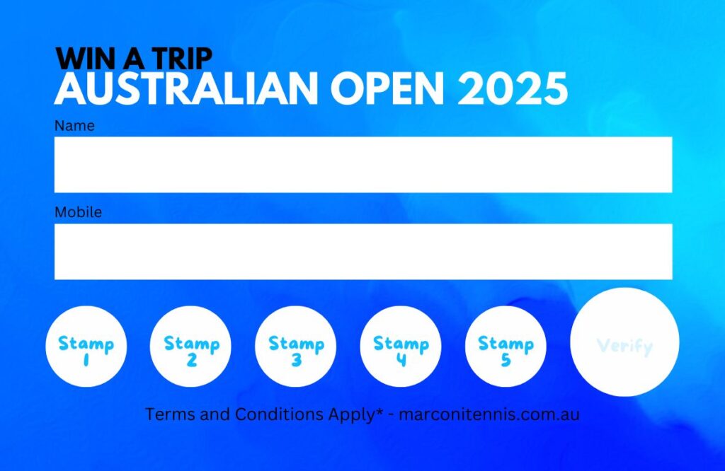 Ticket into the Australian Tennis Open 2025